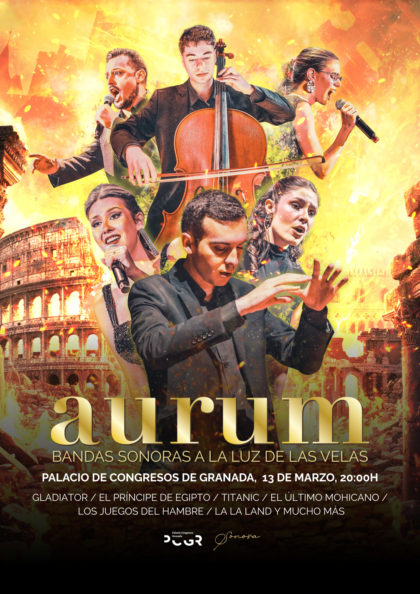 Cartel Aurum Bandas Sonoras Granada