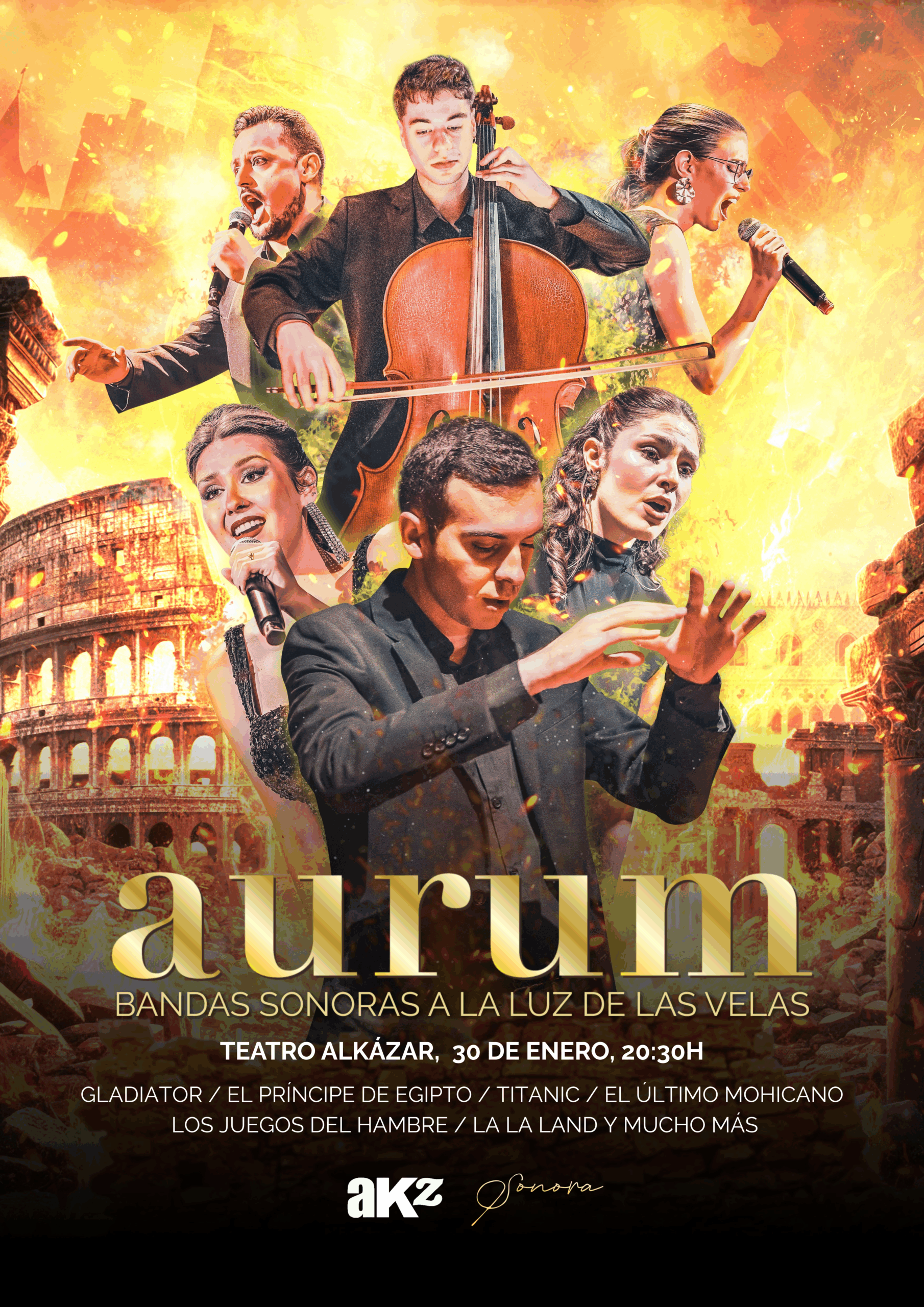 Cartel Aurum Bandas Sonoras Plasencia