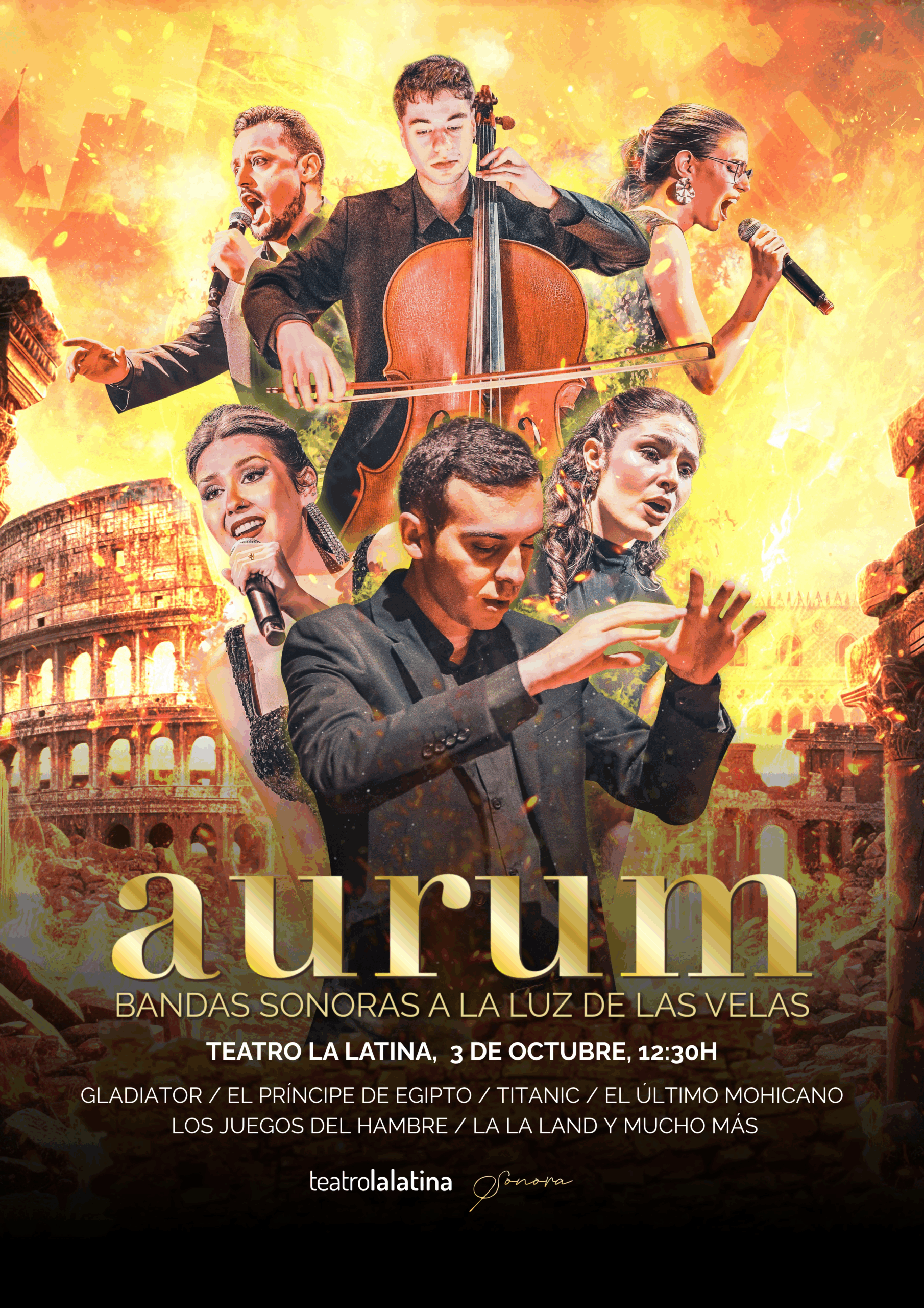 Cartel Aurum Bandas Sonoras Valencia